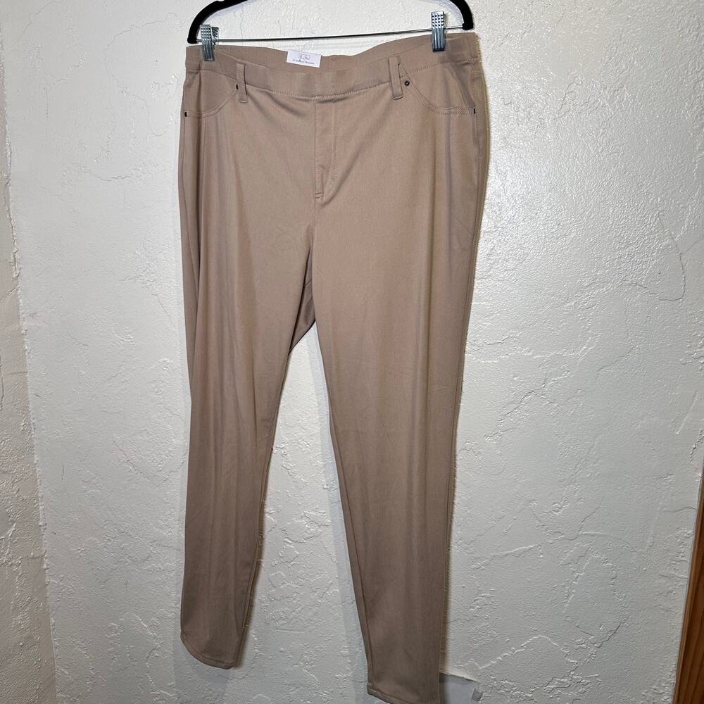 NWT $13 Time and Tru XXL Size 20 Jegging Stretch Khaki Brownstone